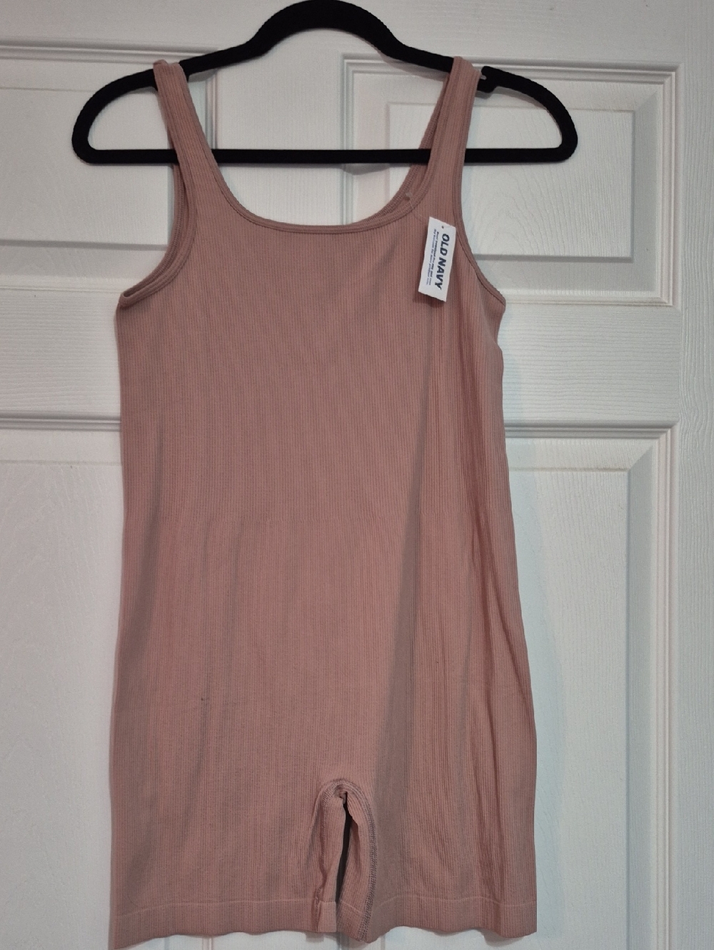 Old Navy Ribbed Tank Romper -shapewear Dusty Mauve